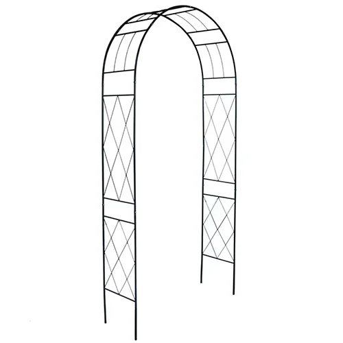 Outdoor Metal Rose Garden Arch with Round Top