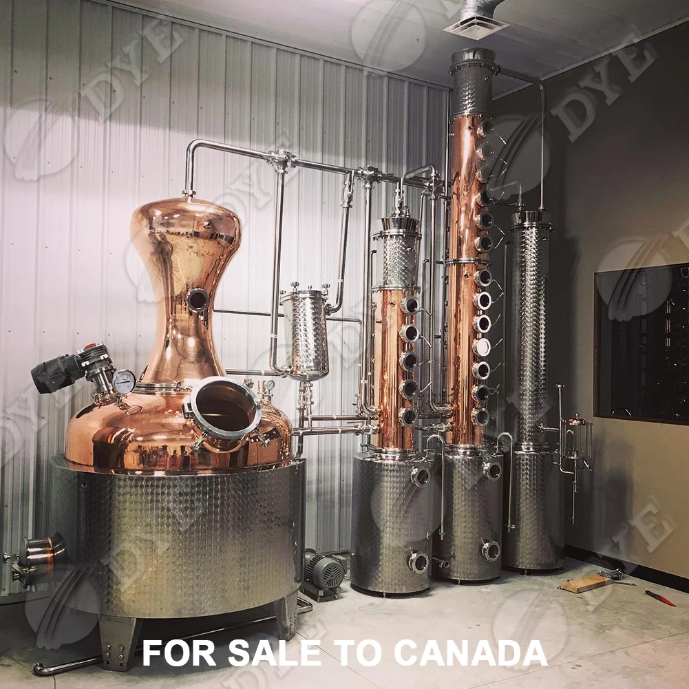 DYE Copper Distillation Equipment high quality alcohol making machine