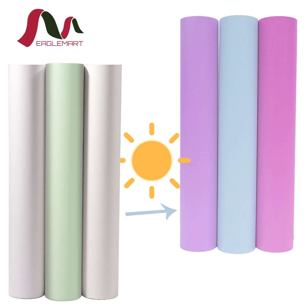 New Product DIY Craft Cricut Light sensitive Color Change vynil Self Adhesive Vinyl Sticker Roll for Cutting Plotter