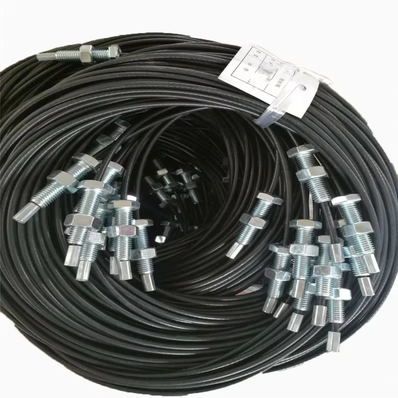 Fitness Equipment Accessories Nylon PU Coated Galvanized Steel Wire Rope Fitness Cable Pulley cable Set For Smith machine