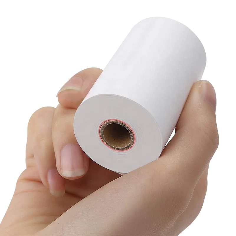 BPA Free Supermarket Receipt Tape 48gsm Pure Wood Pulp Pos Cash Register Roll Thermal Paper 57x50mm