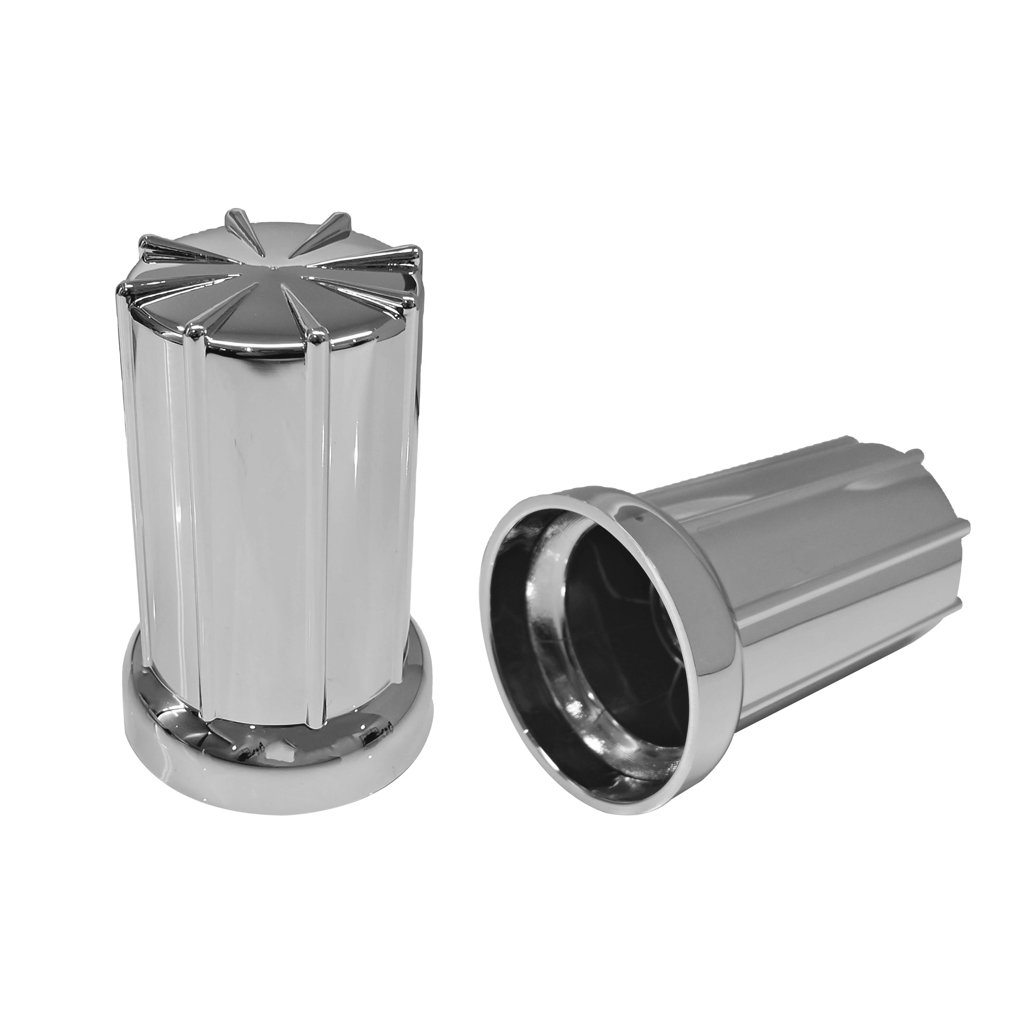 Screw on abs plastic  hex 33mm height 85 mm semi truck wheel nut covers