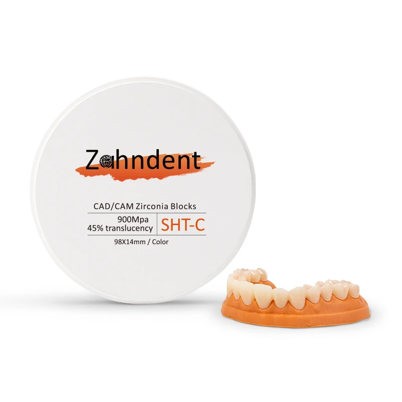Zahndent manufacture dental lab cad cam material zirconia block or zirconium disc sht-c
