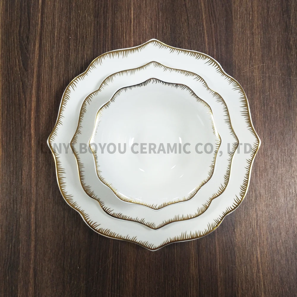 24 pieces ceramic dinnerware set Ceramic Tableware factory supply accept customize design