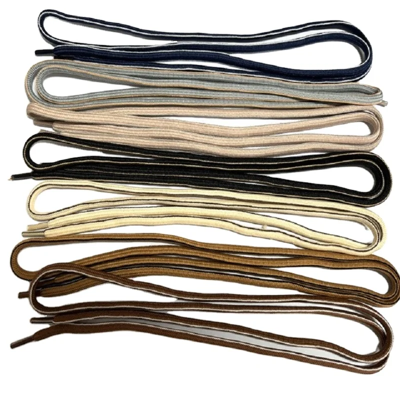 Wholesale Nylon Multi Colour Oval Sports Beautiful Polyester Fibre 1m Solid Colour Thickened Laces
