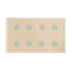 G-Tech Plus 8 Gang Wifi Wall Touch Smart Light Switch Delay Timing Control Switch Module Scene Switch