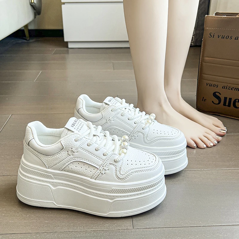 Женские повседневные спортивные кроссовки на заказ Zapatillas mujer модные женские платформе белые дышащие