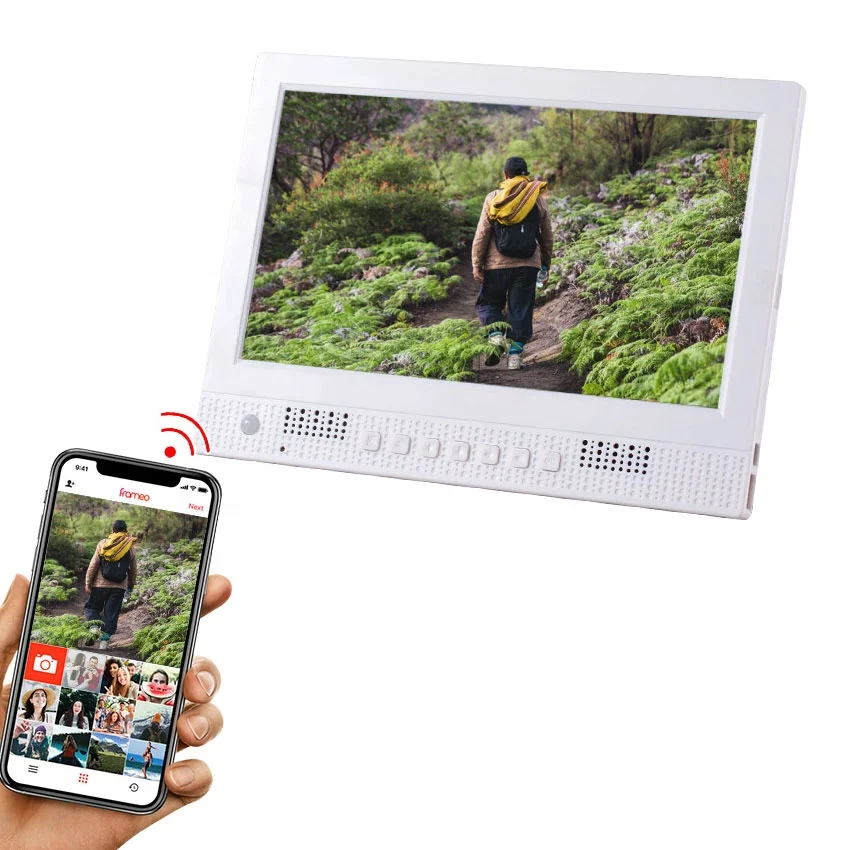 mini acrylic hd digital wood picture photo frame 7 10 15 30 32  inch square digital picture photo frame and video with wifi