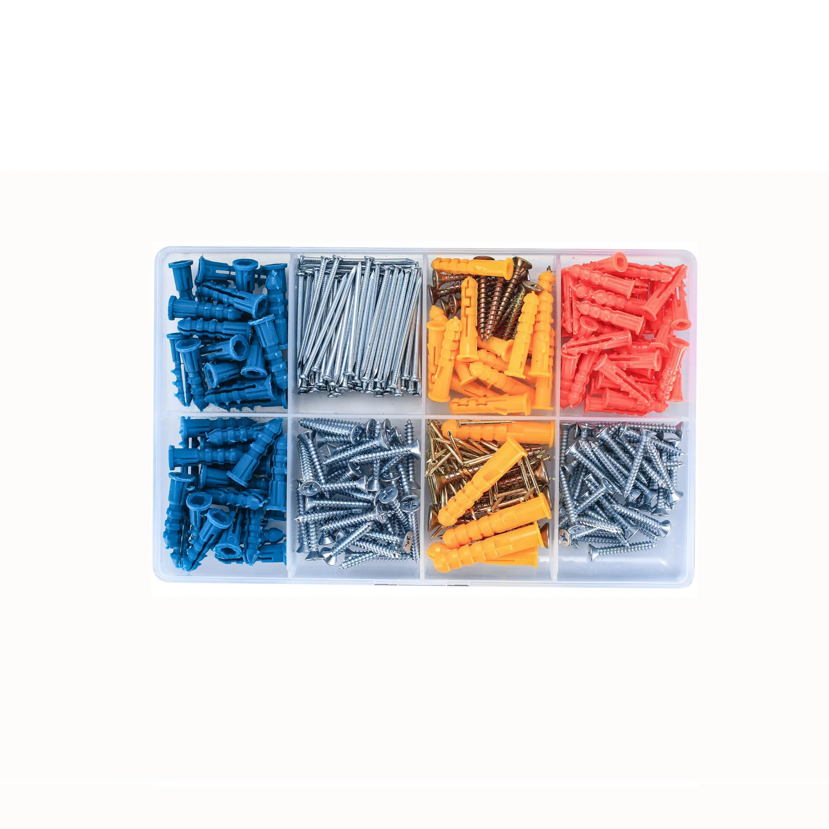 360 Pieces Wall Dowels and Screws Set, Plasterboard Screws and Dowels Set, Self-Drilling Screws and Dowel Anchor Bolts