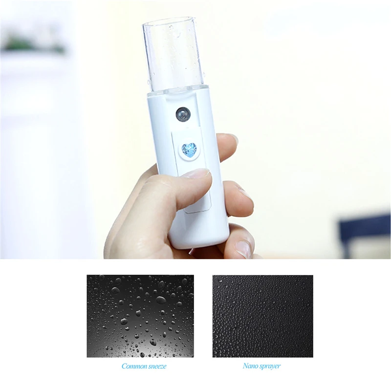 
Private Label Vaporizador Steamer Limpieza Facial Suero Nano Ionic Handheld Productos Diamante Faciales Face Mist Spray Beauty 