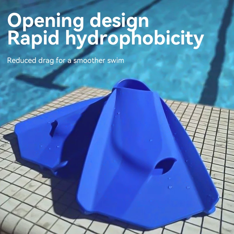 Professional Silicone Swimming Fins Open Heel Wholesale New Custom Logo Kids Surfing Short Fins Adult Training Swim Flipper