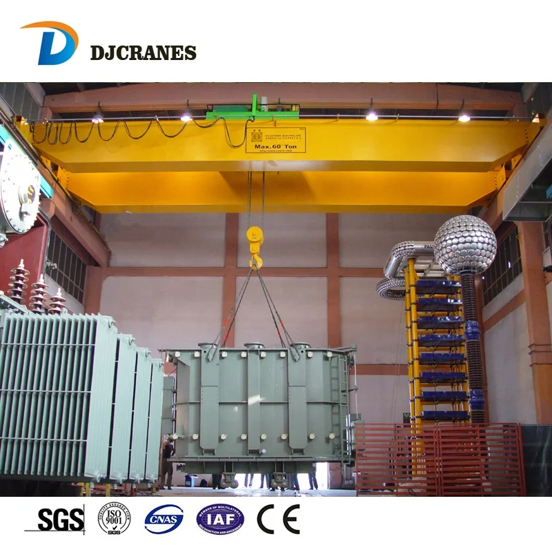 DJCrane double girder bridge crane travelling crane with hoist or winch trolley