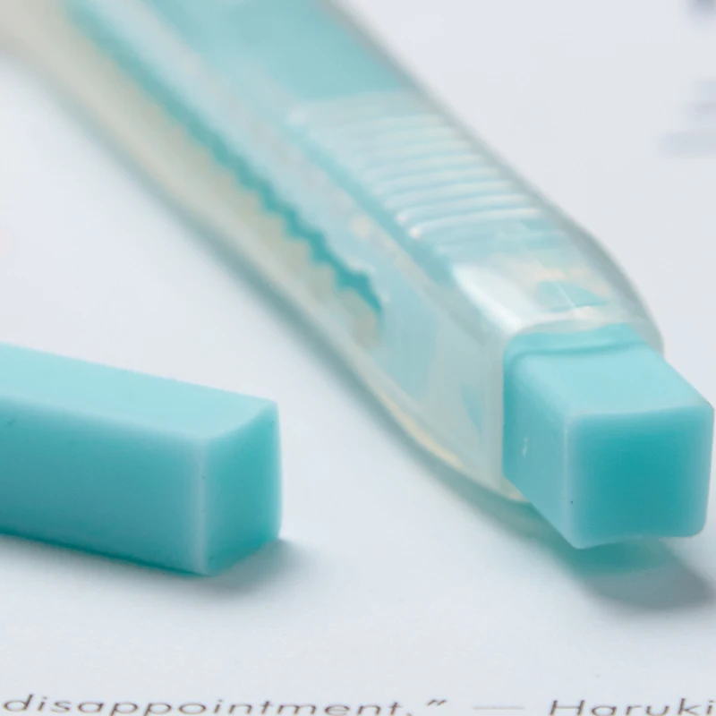 
4Pcs Mixed Japanese KOKUYO White easy cleaning eraser refill replaceable pencil shaped eraser 