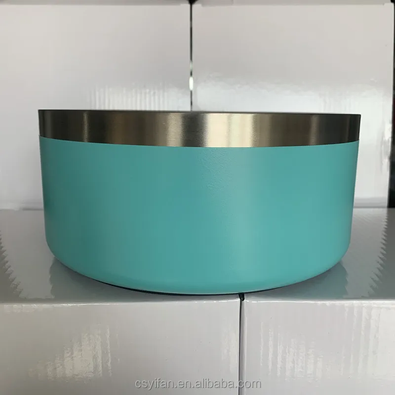 Stainless Steel Dog Bowl Cats Pet Food Water Dish Feeding