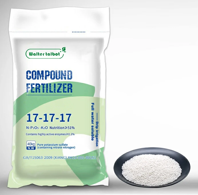 Cheap Hot Sale Top Quality Nitrogen Potassium Sulfate 17-17-17 Npk Fertilizer