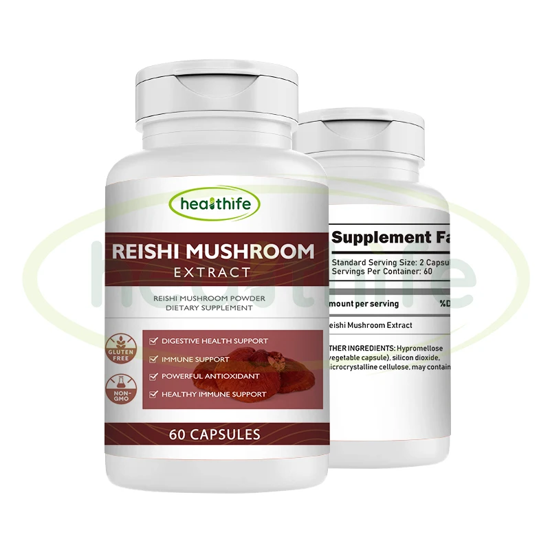 Healthife OEM Supplement Ganoderma Lucidum Extract Reishi Mushroom Capsules