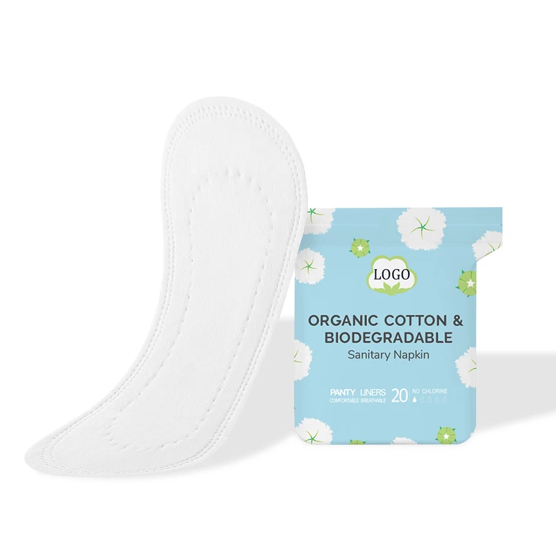 Custom Ultra Thin Breathable Organic Cotton Pad with Wings