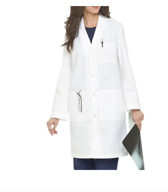 White Short Doctor Coat  Doctors Coats With Pen Holder