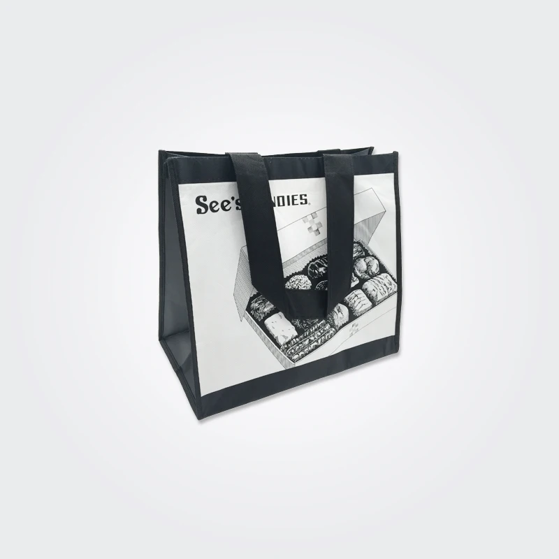 
Online Shopping Top Brand In China Recycled Laminated Non-Woven Shopping Bag Customized Tote Bags 