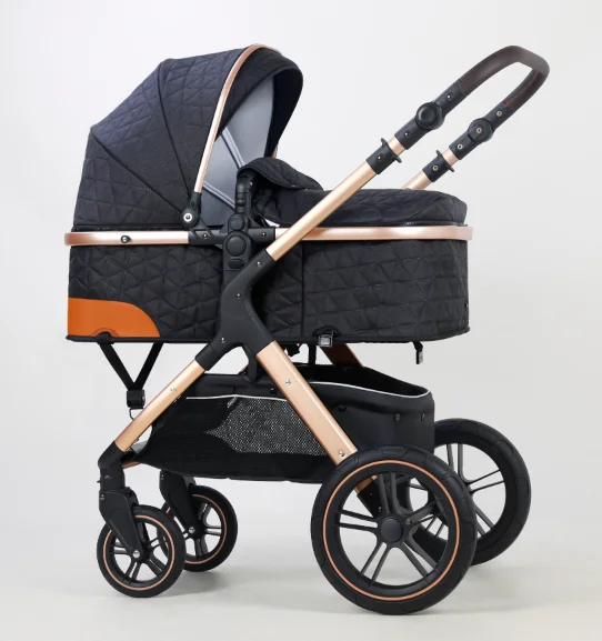 Wholesale baby stroller 3 in 1/good quality cheap baby pram/China new design black luxury baby carriage for sale
