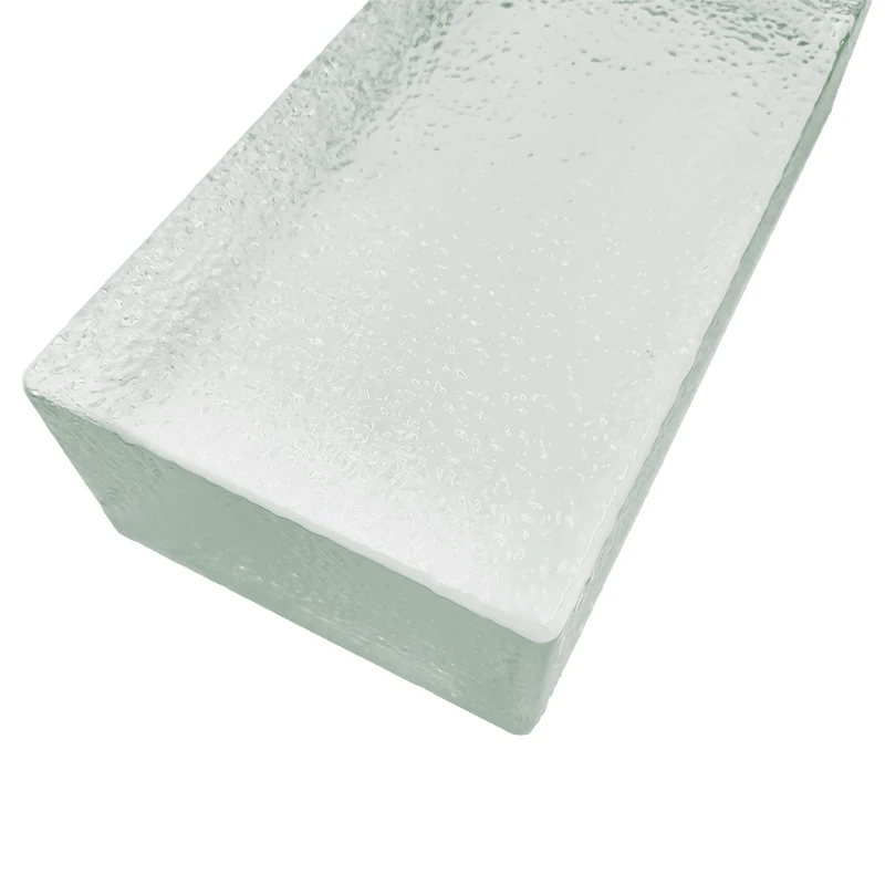 supply hot sale craft solid colorful a variety of indoor specification glass crystal brick block for building decoration