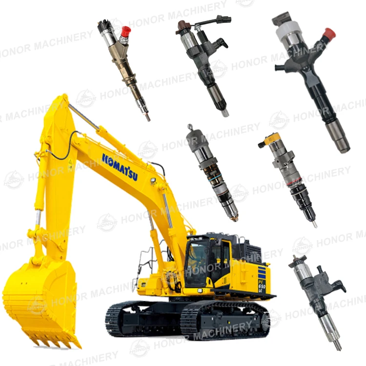 Запчасти для строительной техники дизельный инжектор топливный DENSO CAT KOMATSU BOSCH DELPHI ISUZU CUMMINS VOLVO