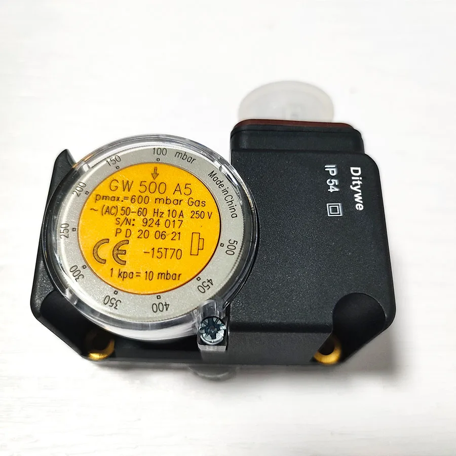 GW500A5 pressure switch for air and gas GW 500 A5 for DUNGS actuators and DMV double solenoid valve, burner spare parts