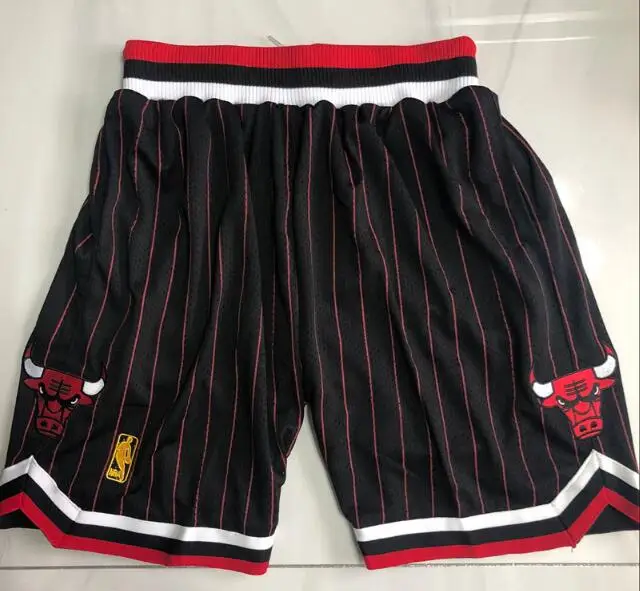 High Quality Men Black Chicago 23 Basketball Shorts Adult S-3XL Stitched Jersey Shorts Stock