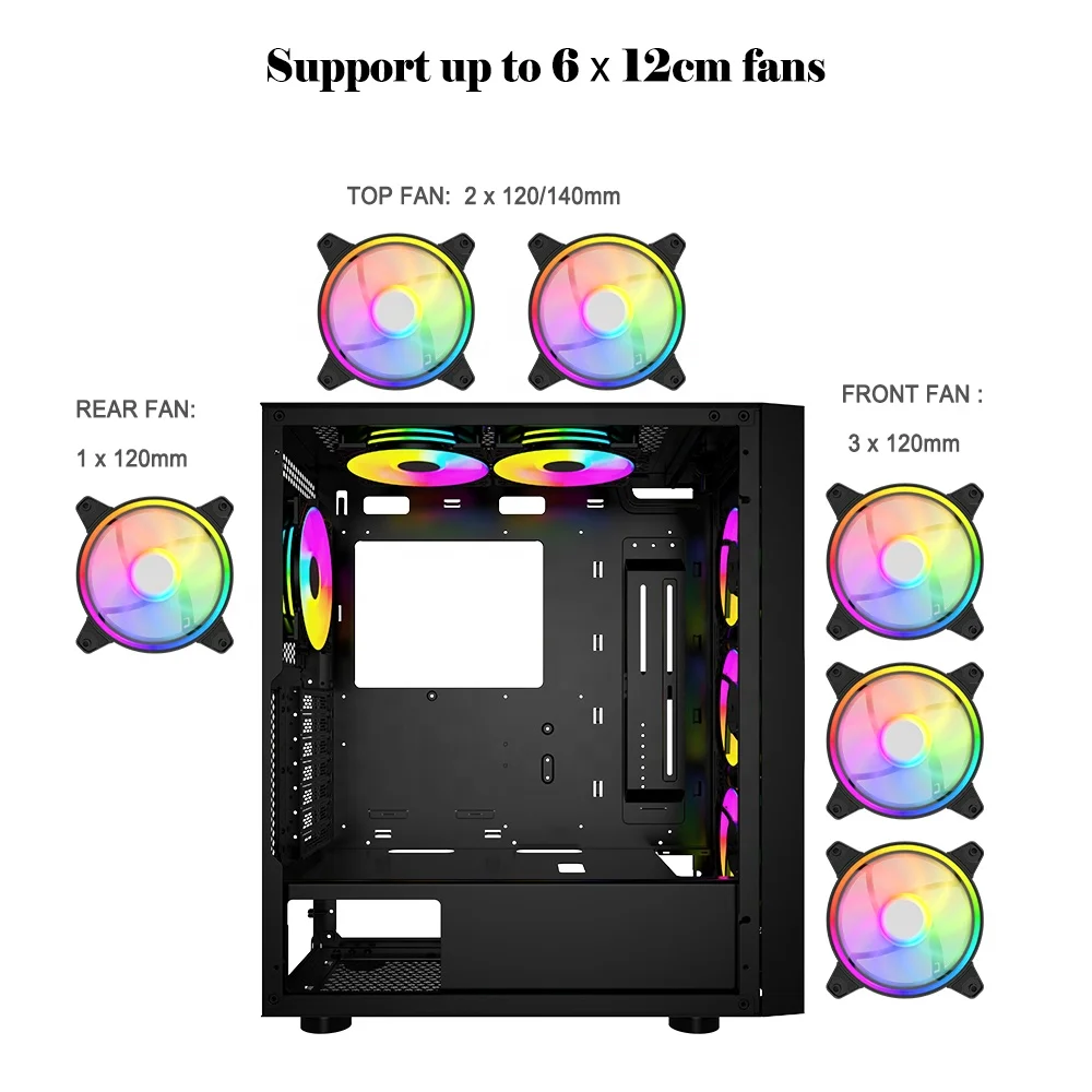 Оптовые фабрики миниатюрный игровой корпус для настольного компьютера micro atx matx rgb игрового ПК