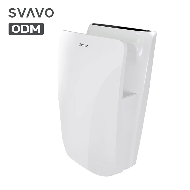 Новый дизайн, сушилка для туалетной ванной комнаты для рук, коммерческая настенная тонкая пластиковая автоматическая электрическая Вертикальная сушилка для рук