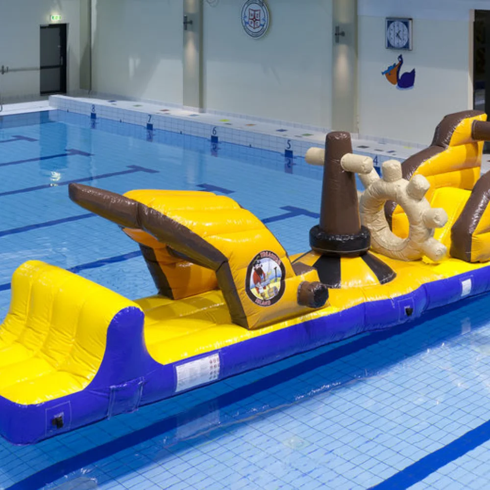 Cheap Colorful Inflatable Water Games Inflatable Pirate Aqua Park Funny Water Games for Children PVC 1 Piece Unisex Slide 3years