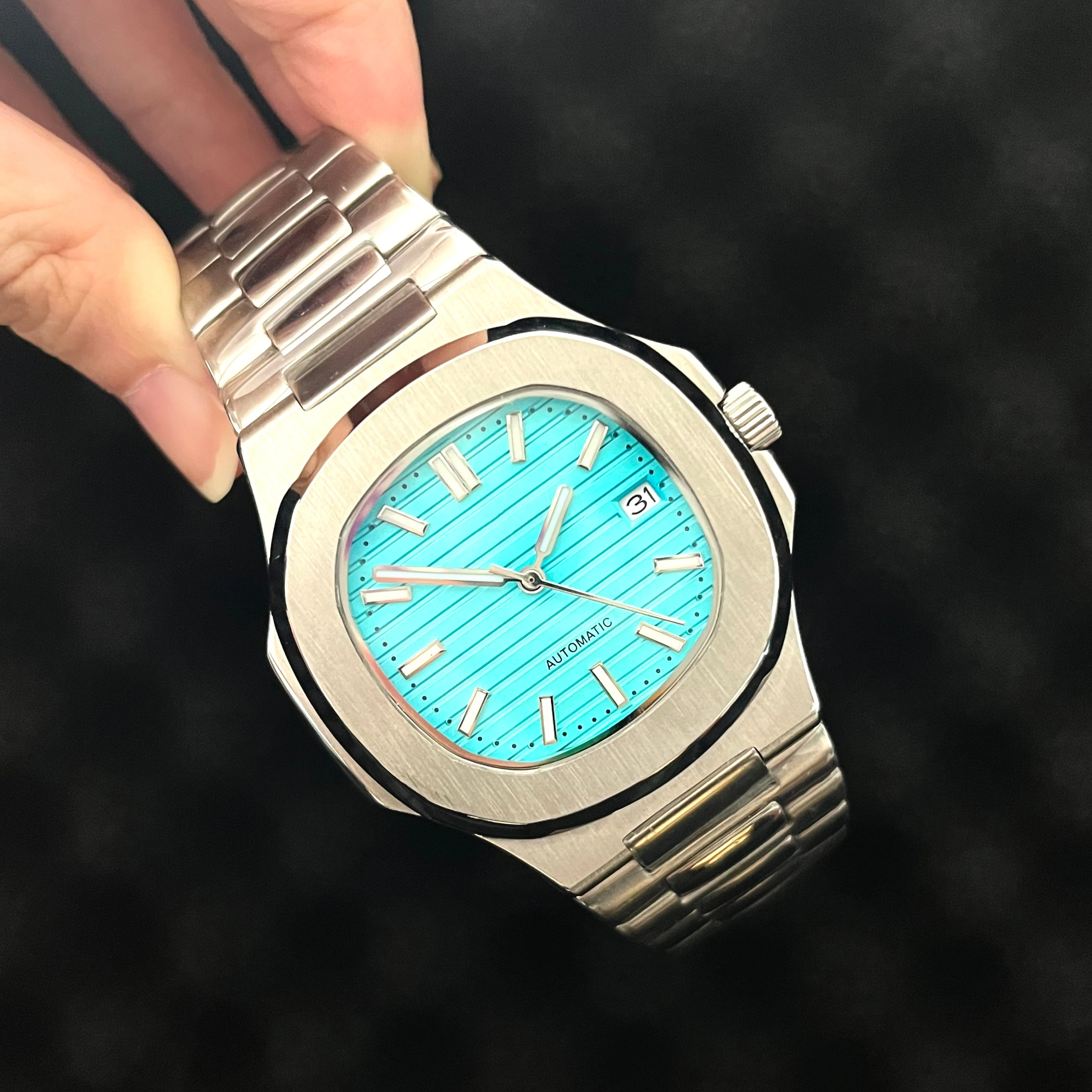 OEM ODM Stainless Steel designer Watches With Calendar Luxury Watch automatic watch Clock Custom Logo