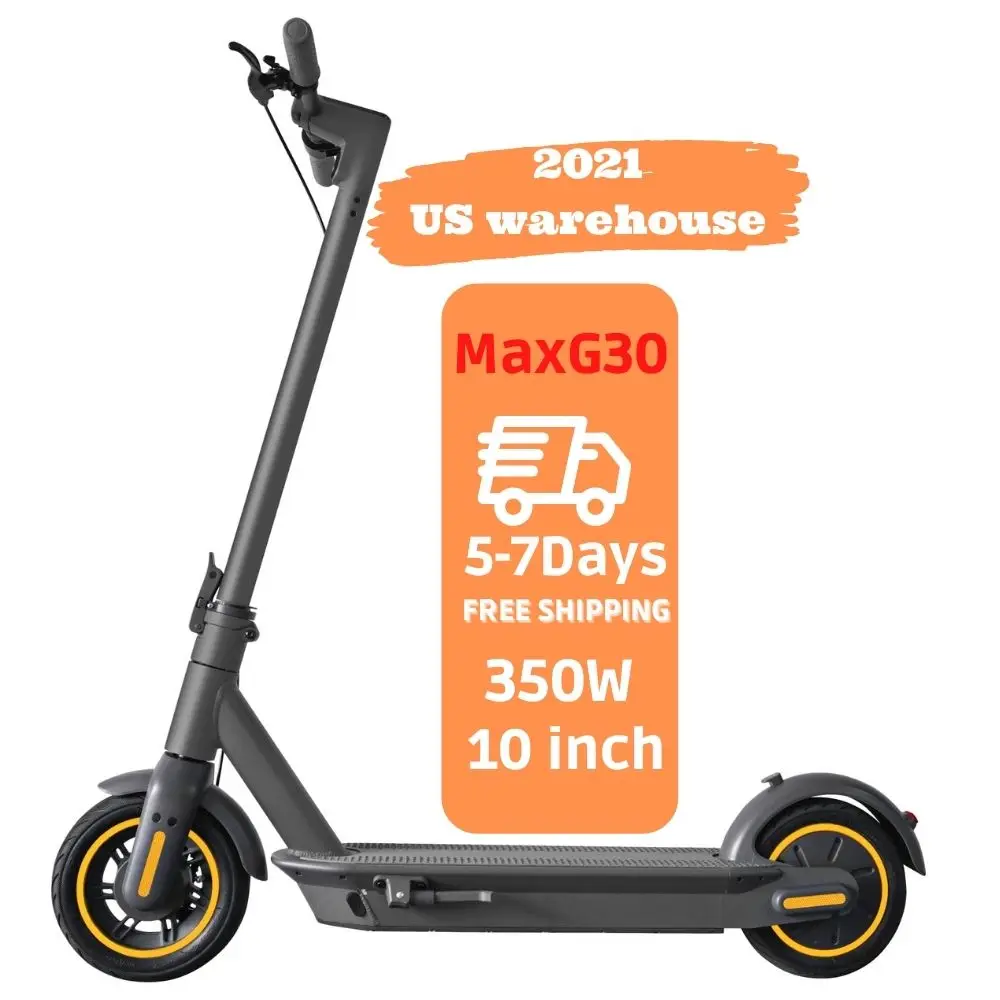 EU Stock in Germany Big Wheel 10 inch Folding Fast Electric Scooters For Adult Wholesale MAX G30 E Scooter 36V 15AH With APP