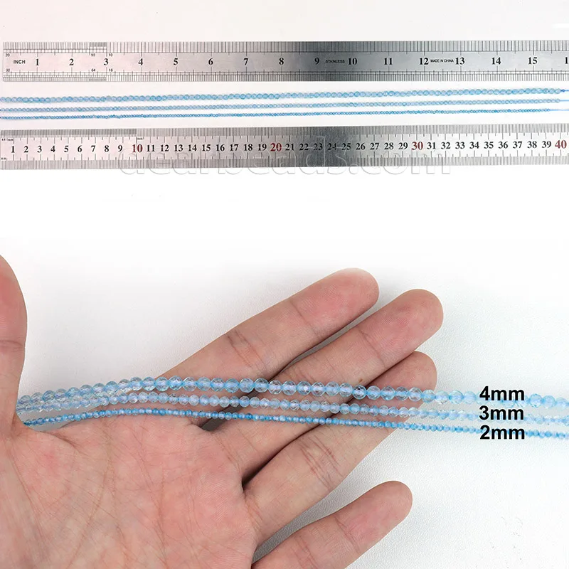 2mm 3mm 4mm Wholesale Natural Faceted Black Gold Silver Obsidian Beads Strands, Faceted Stone Bead for Jewelry Making