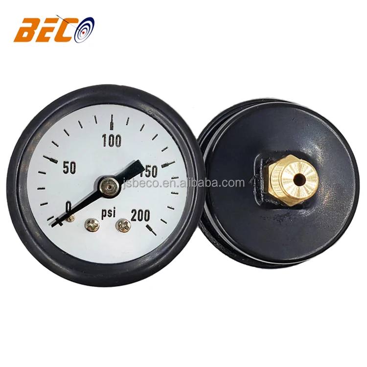 BECO 0-200psi full oil filled pressure gauge for motor