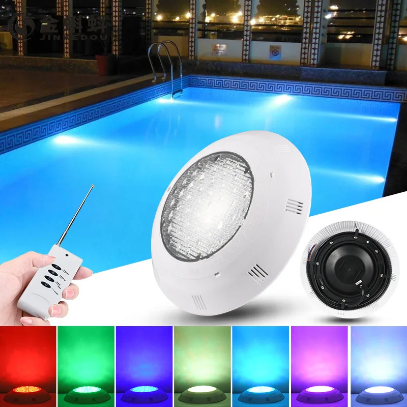 ABS wall mounted high power submersible under water lamp rgb pool light ip68 waterproof led underwater light for swimming pool