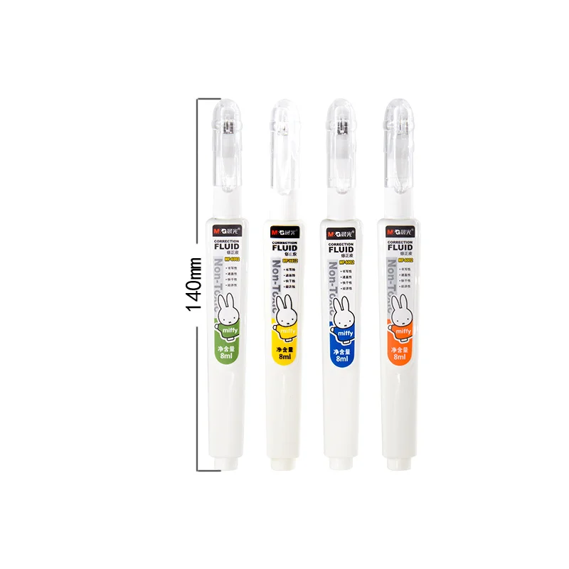M&G White 8ml Liquid Correction Fluid Writing Stationery Plastic Masking Corrector Pens