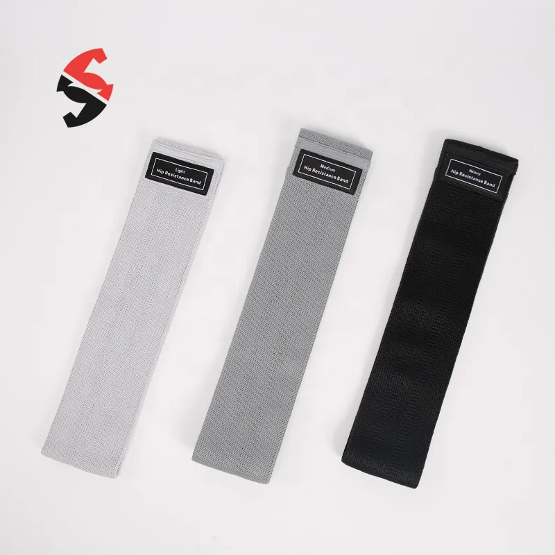 Set of 3 Hip Booty Squat Training Exercise Fitness Fabric Resistance Bands