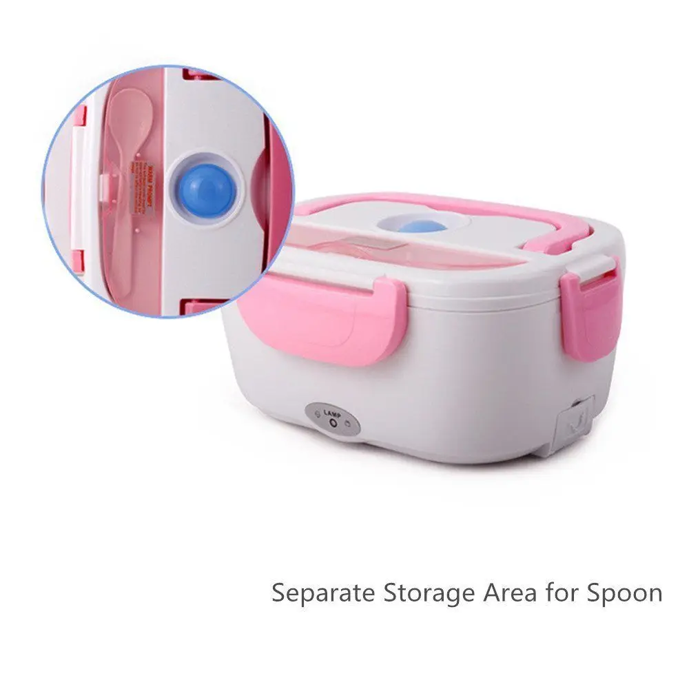 Portable Heated Lunch Box 12V Electric Heating Lunchbox Food Warmer