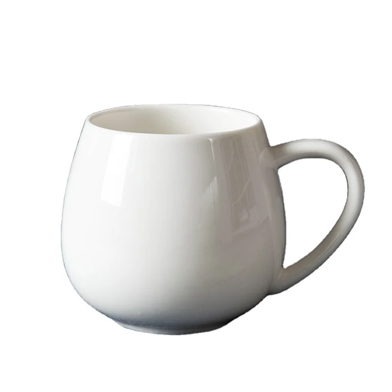 Популярная Высококачественная белая керамическая кружка без рисунка для сублимации креативная фарфоровая чашка индивидуальное открытие Подарочная чашка на заказ