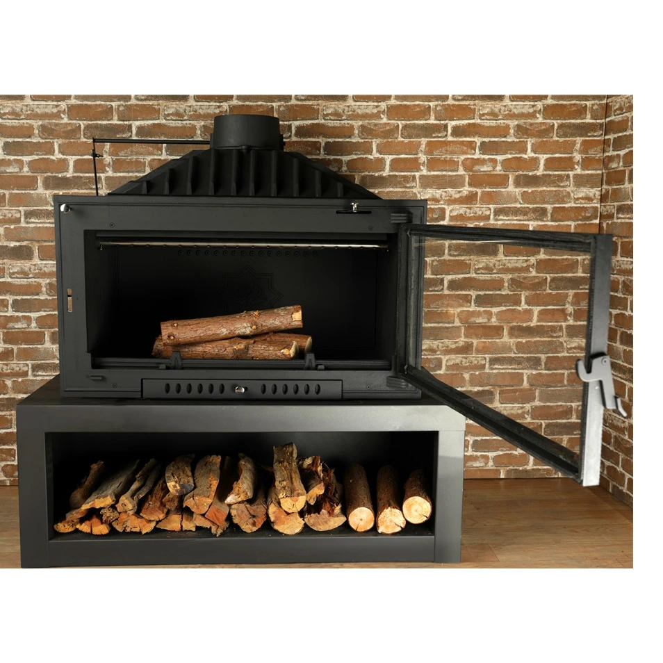 good quality wooden box heater indoor wood oven stove with water heater multi fuel wood room heater