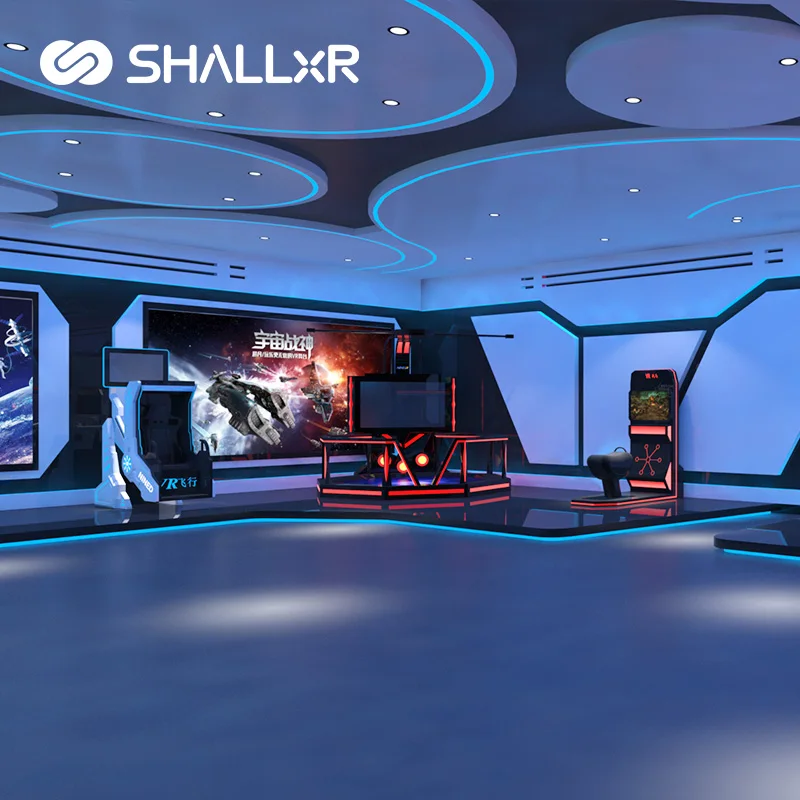 Metaverse Vr Park Equipment Shooting Game Roller Coaster Flight Racing Simulator Cockpit Vr Virtual Reality 9D Vr Gaming Chair