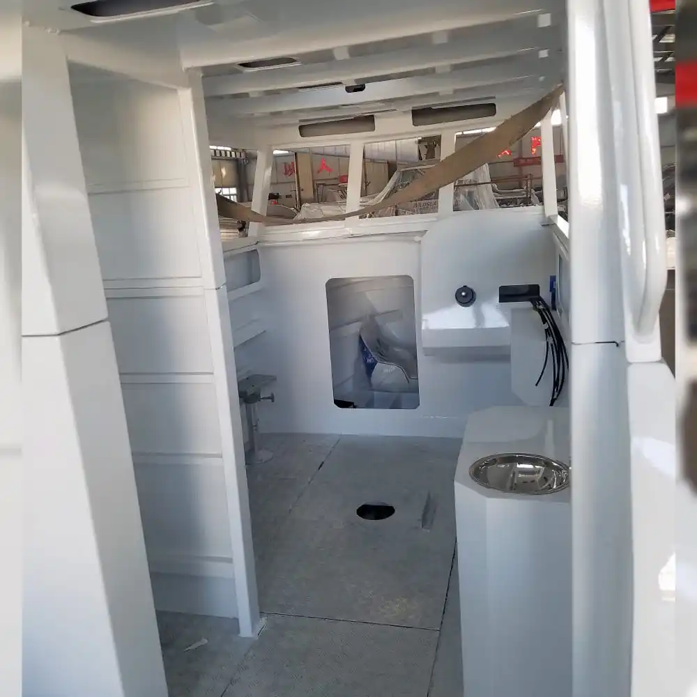 fishing boat potoon motor boat with cabin aluminum deluxe fishing boat classic yachts weihai js yacht co yacht engine shell