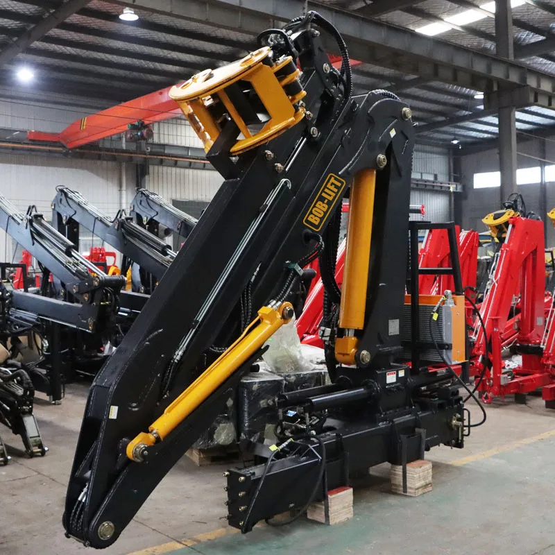 Bob-Lift Forest Mobile Truck Timber Crane Knuckle Boom Truck Mounted Forestry Machinery Crane