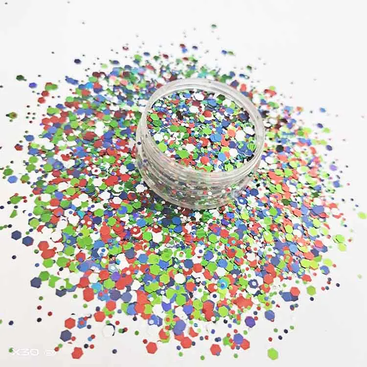 Оптовая продажа, устойчивый растворитель, смешанный растворитель, синий праздничный декоративный, яркий блеск, Рождественский товар для помещений, Рождество