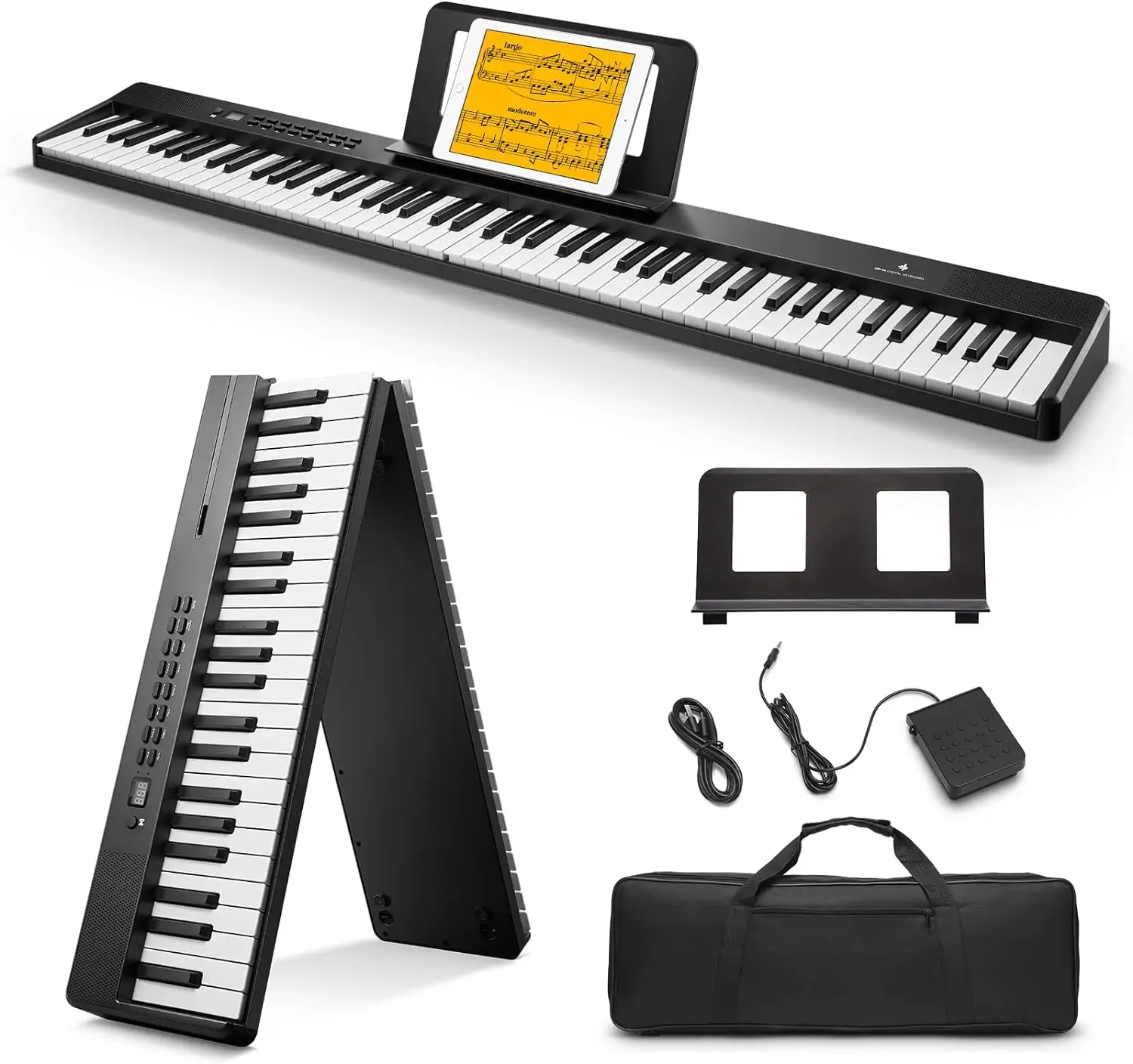 Bora 88 Standard Keys Dream Chipset Folding Electronic Organ with 36 Standard Tones and 128 Polyphonic