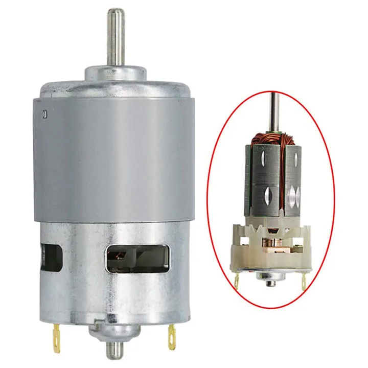 Шариковый подшипник Micro DC 12-24 в 10000 об/мин 775 большой крутящий момент высокая мощность низкий уровень шума щеточный двигатель постоянного тока драйвер для