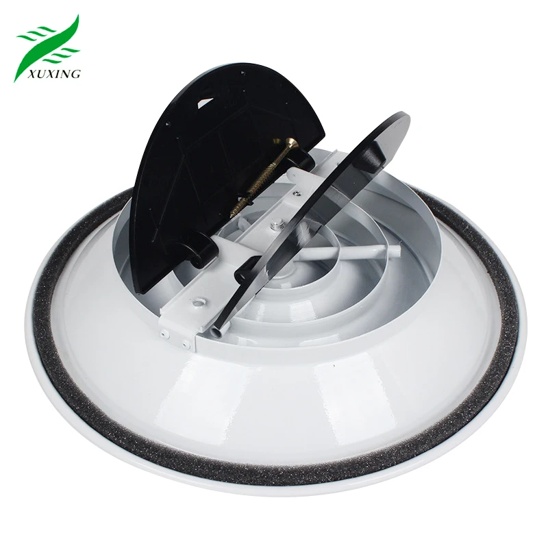 Round Ceiling Diffuser With Butterfly Valve OBD Aluminum Air Condition Diffuser