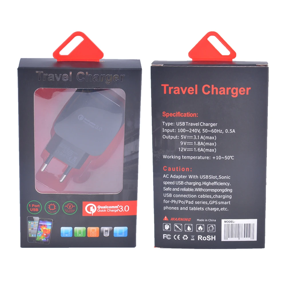 Universal Compatible Qualcomm Quick Charge QC 3.0 USB Wall Fast Charger White