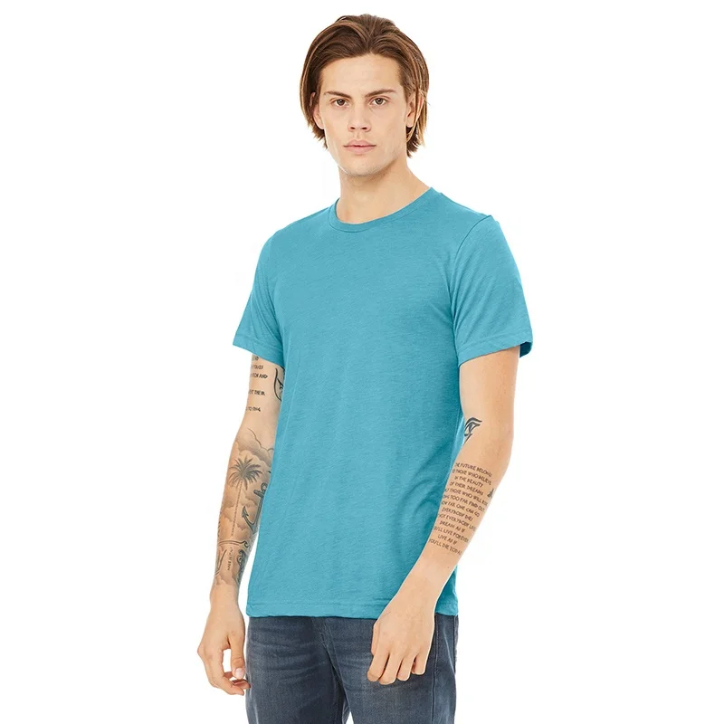 Men Gym 50% Polyester 25% Cotton 25% Rayon Blank Custom  T Shirt, Promotional Gift TCR Tshirts